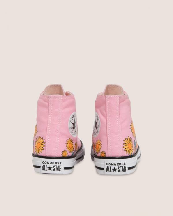 Tenis Altos Converse Chuck Taylor All Star Sunflower Print Bota Rosas | CV-249JKX