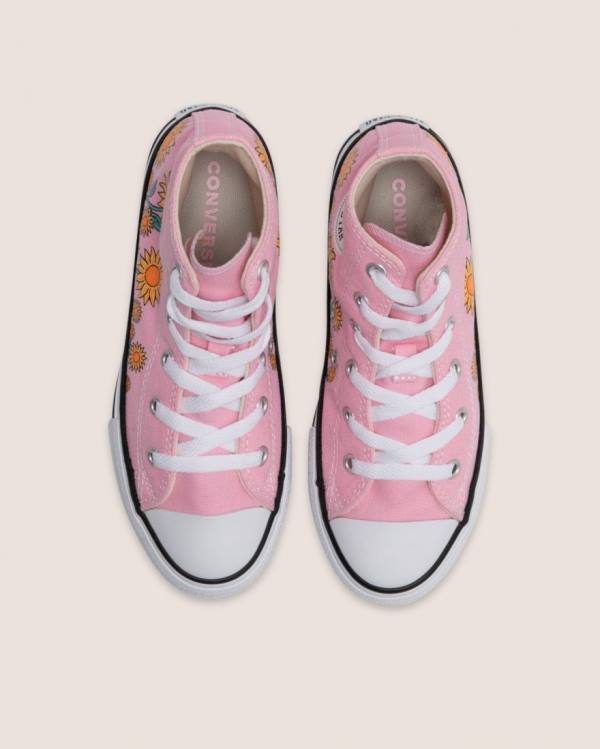 Tenis Altos Converse Chuck Taylor All Star Sunflower Print Bota Rosas | CV-249JKX