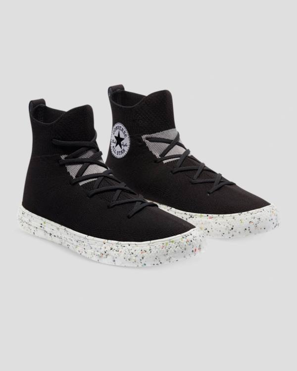 Tenis Altos Converse Chuck Taylor All Star Crater Renew Knit Bota Negros | CV-257TBK