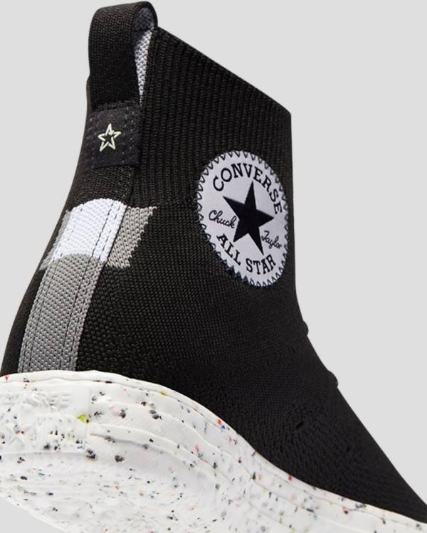 Tenis Altos Converse Chuck Taylor All Star Crater Renew Knit Bota Negros | CV-257TBK