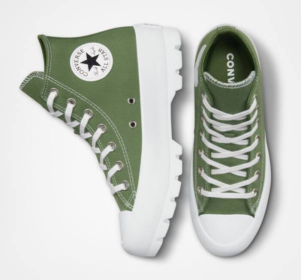 Tenis Altos Converse Chuck Taylor All Star Lugged Seasonal Color Bota Blancos Negros | CV-265IDN