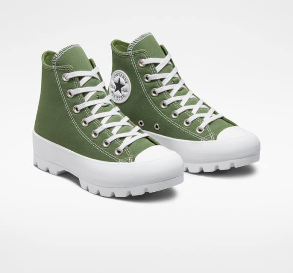 Tenis Altos Converse Chuck Taylor All Star Lugged Seasonal Color Bota Blancos Negros | CV-265IDN