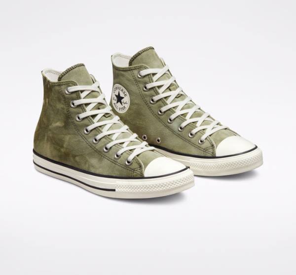 Tenis Altos Converse Chuck Taylor All Star Washed Lona Bota Azules | CV-275MOI