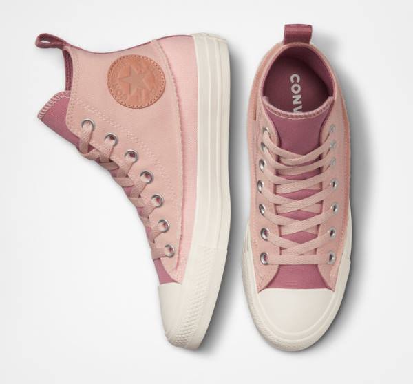 Tenis Altos Converse Chuck Taylor All Star Crafted Lona Bota Rosas Rosas Rosas | CV-326GHK