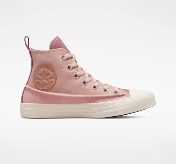 Tenis Altos Converse Chuck Taylor All Star Crafted Lona Bota Rosas Rosas Rosas | CV-326GHK