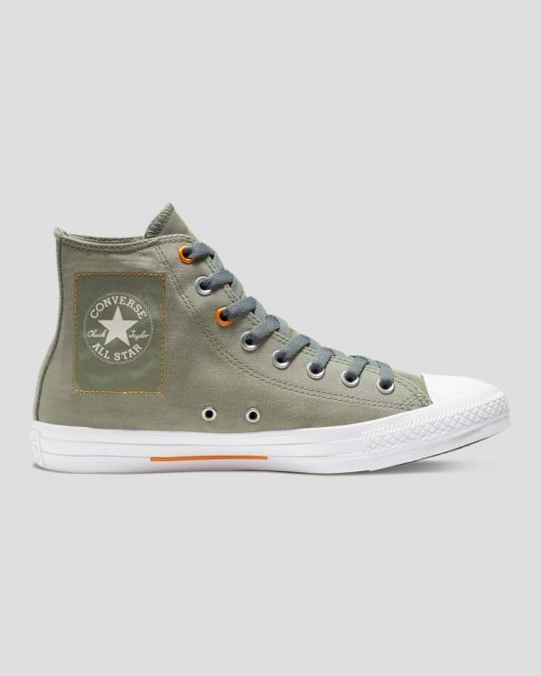 Tenis Altos Converse Chuck Taylor All Star Flight School Bota Verdes | CV-326YFA