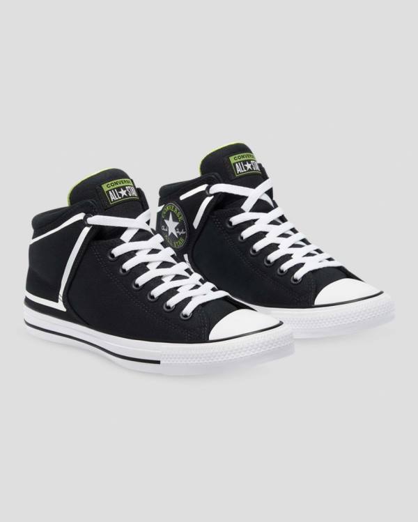 Tenis Altos Converse Chuck Taylor All Star High Calle Dramatic Nights Bota Negros | CV-341JOT