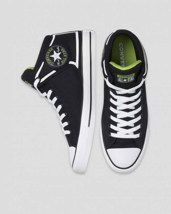 Tenis Altos Converse Chuck Taylor All Star High Calle Dramatic Nights Bota Negros | CV-341JOT