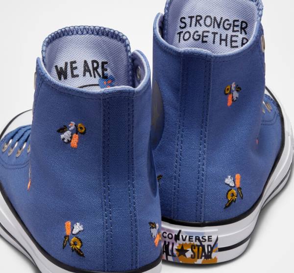 Tenis Altos Converse Chuck Taylor All Star We Are Stronger Together Bota Azules Azules | CV-387VES