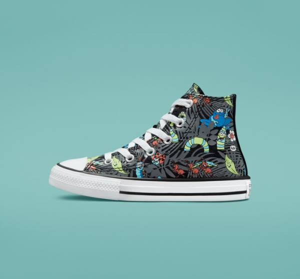 Tenis Altos Converse Chuck Taylor All Star Plants Bota Negros Verdes Claro Blancos | CV-482NKZ