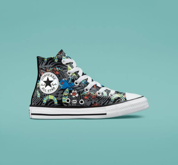 Tenis Altos Converse Chuck Taylor All Star Plants Bota Negros Verdes Claro Blancos | CV-482NKZ