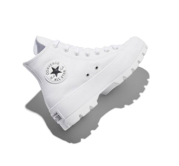 Tenis Altos Converse Chuck Taylor All Star Lugged Cuero Bota Negros Blancos | CV-517CJN