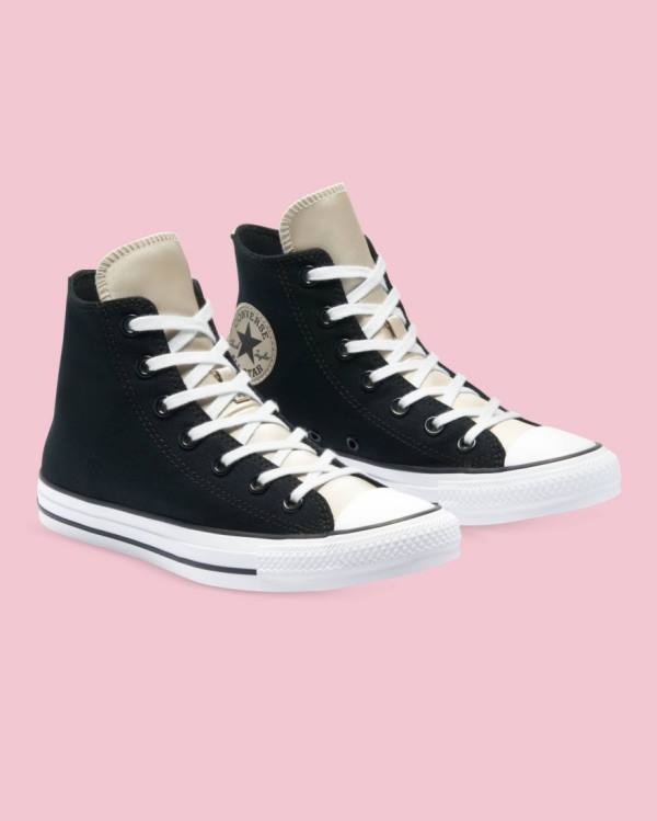 Tenis Altos Converse Chuck Taylor All Star Mono Metallic Bota Negros | CV-528SYD