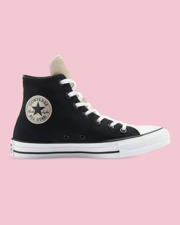 Tenis Altos Converse Chuck Taylor All Star Mono Metallic Bota Negros | CV-528SYD