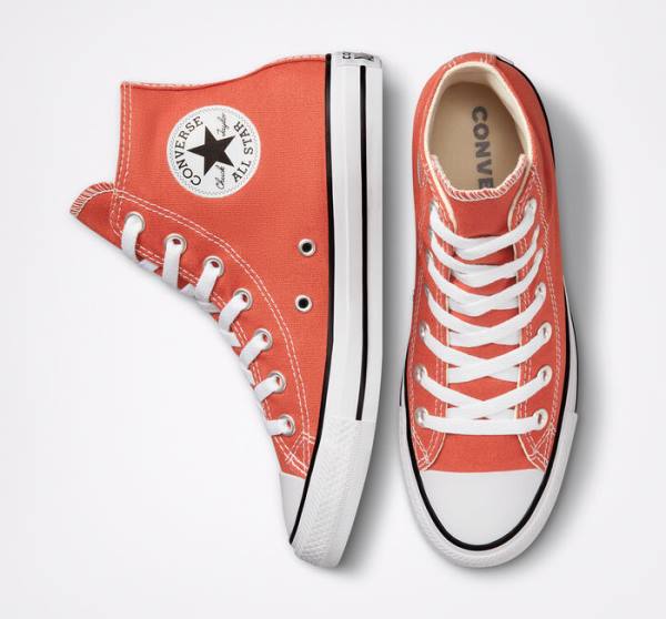 Tenis Altos Converse Chuck Taylor All Star Seasonal Color Bota Naranjas | CV-543KCH