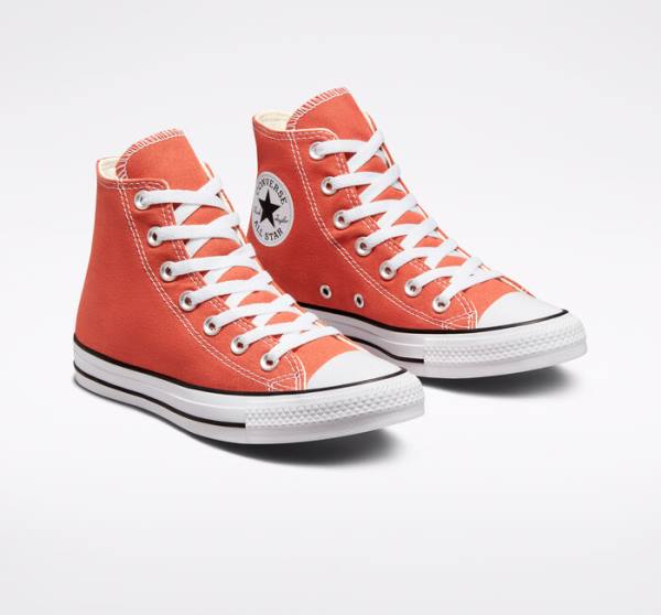 Tenis Altos Converse Chuck Taylor All Star Seasonal Color Bota Naranjas | CV-543KCH