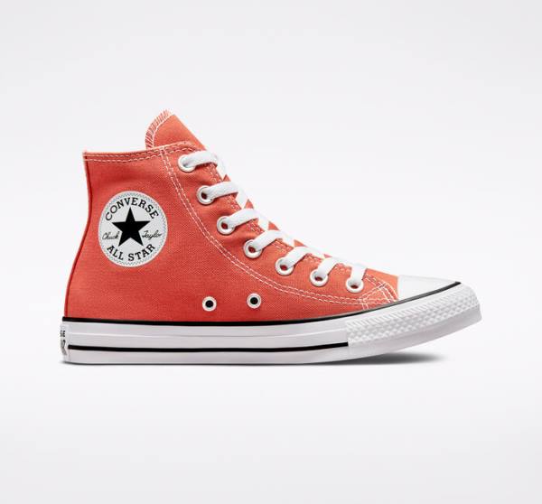 Tenis Altos Converse Chuck Taylor All Star Seasonal Color Bota Naranjas | CV-543KCH