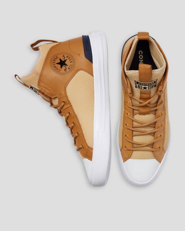 Tenis Altos Converse Chuck Taylor All Star Ultra Bota Marrom | CV-569YFG