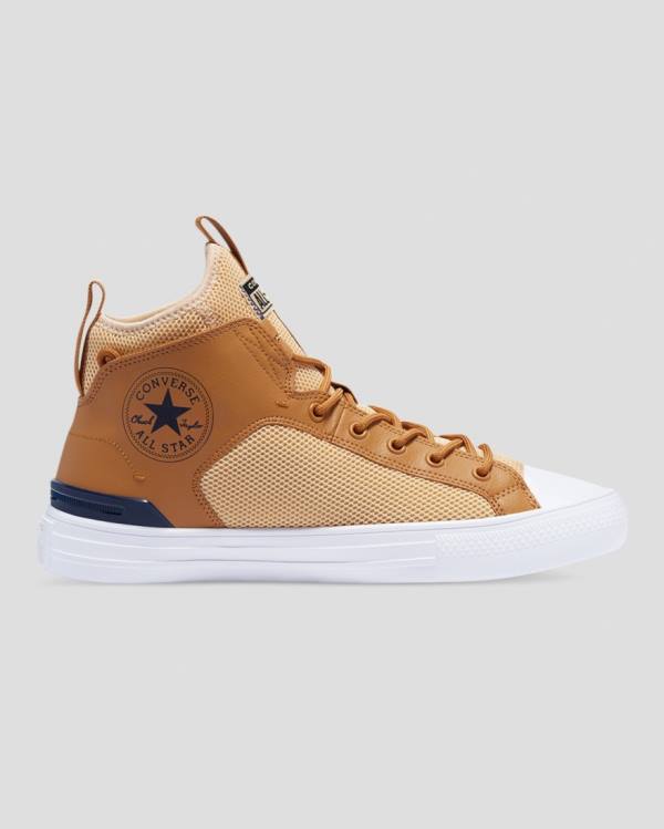 Tenis Altos Converse Chuck Taylor All Star Ultra Bota Marrom | CV-569YFG