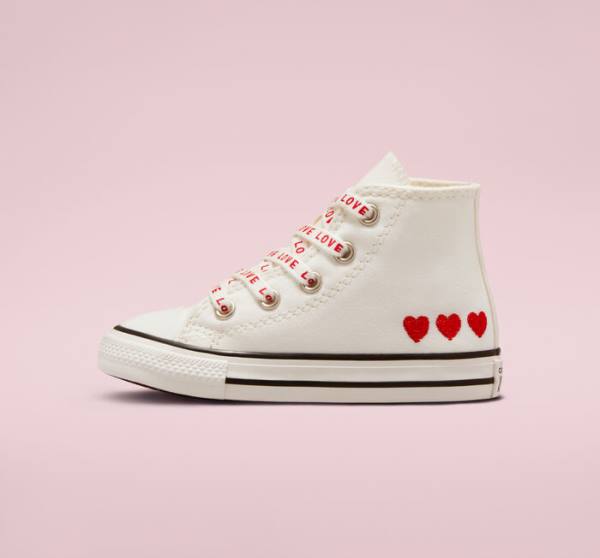 Tenis Altos Converse Chuck Taylor All Star Crafted with Love Bota Blancos Rojos | CV-571OWC