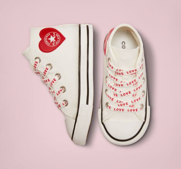 Tenis Altos Converse Chuck Taylor All Star Crafted with Love Bota Blancos Rojos | CV-571OWC