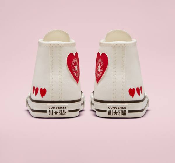 Tenis Altos Converse Chuck Taylor All Star Crafted with Love Bota Blancos Rojos | CV-571OWC