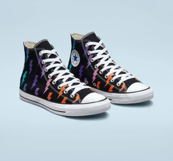 Tenis Altos Converse Chuck Taylor All Star Archive Prints Bota Negros Azules Turquesa | CV-591KXP