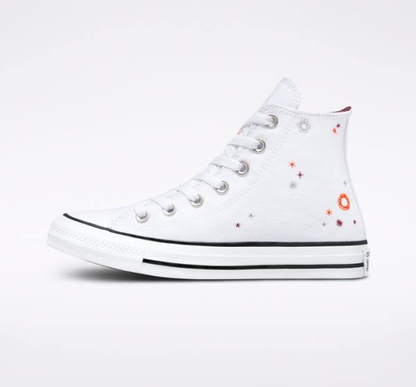 Tenis Altos Converse Chuck Taylor All Star You Are On The Right Path Bota Blancos | CV-591TOA