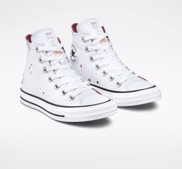 Tenis Altos Converse Chuck Taylor All Star You Are On The Right Path Bota Blancos | CV-591TOA