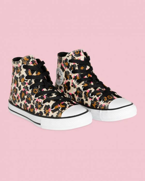 Tenis Altos Converse Chuck Taylor All Star Animal Print Bota Negros | CV-593OED