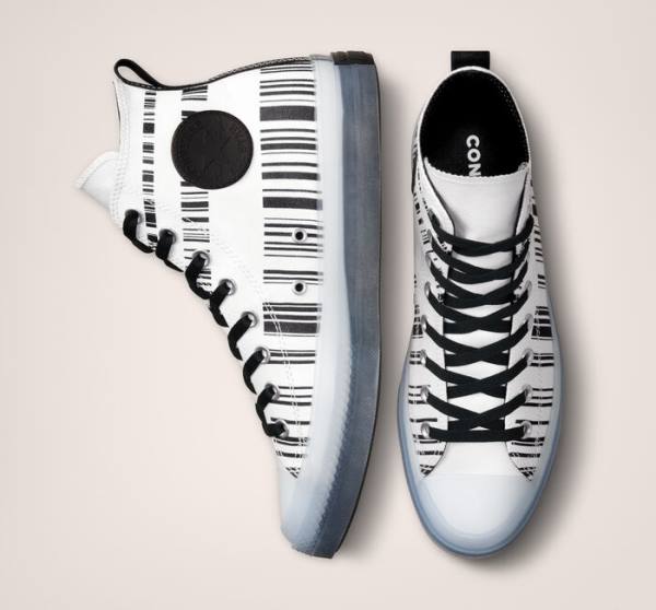 Tenis Altos Converse Chuck Taylor All Star CX Translucent Barcode Bota Blancos Negros | CV-602ZOR