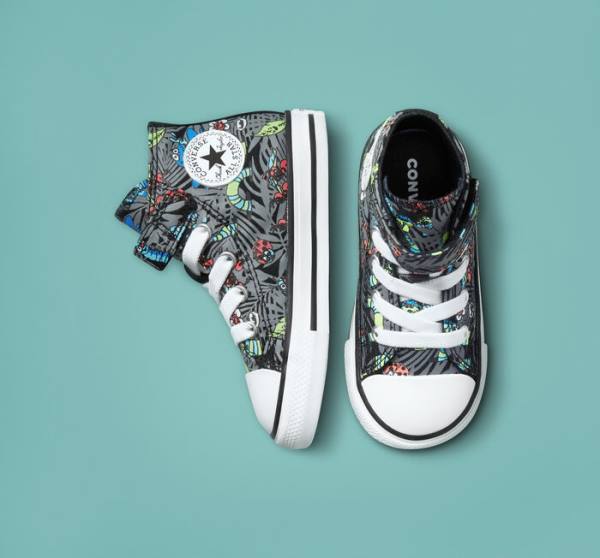 Tenis Altos Converse Chuck Taylor All Star Easy-On Plants Bota Negros Verdes Claro Blancos | CV-643BKX