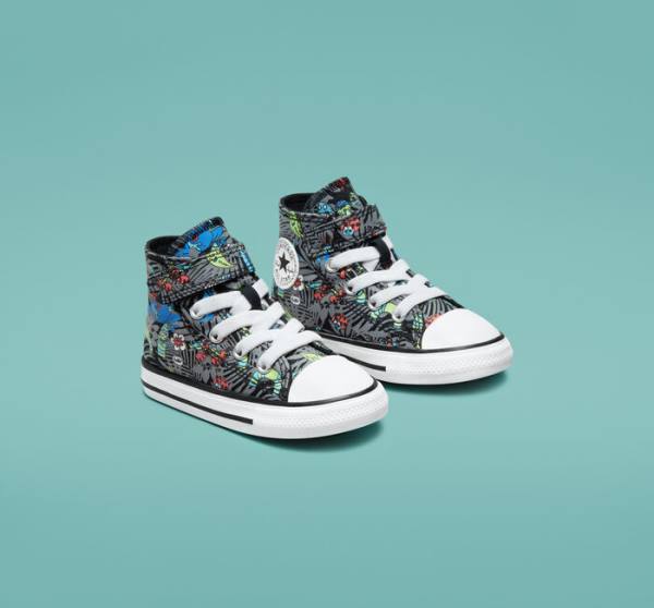 Tenis Altos Converse Chuck Taylor All Star Easy-On Plants Bota Negros Verdes Claro Blancos | CV-643BKX