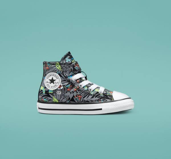 Tenis Altos Converse Chuck Taylor All Star Easy-On Plants Bota Negros Verdes Claro Blancos | CV-643BKX