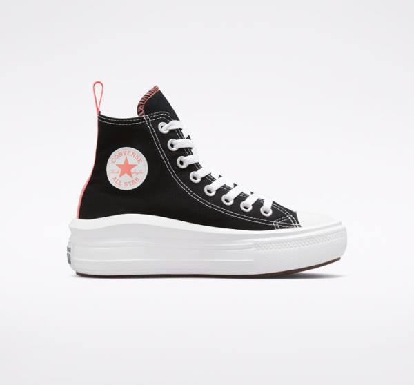 Tenis Altos Converse Chuck Taylor All Star Move Plataforma Bota Negros Rosas Azules Claro Blancos | CV-674SDR