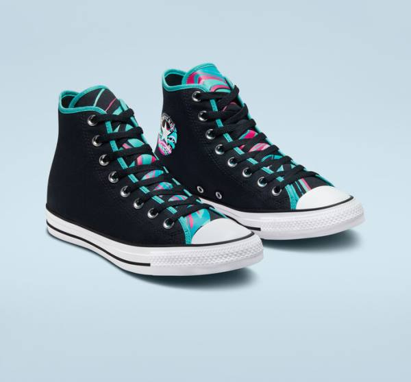 Tenis Altos Converse Chuck Taylor All Star Marbled Bota Multicolor | CV-726LYK