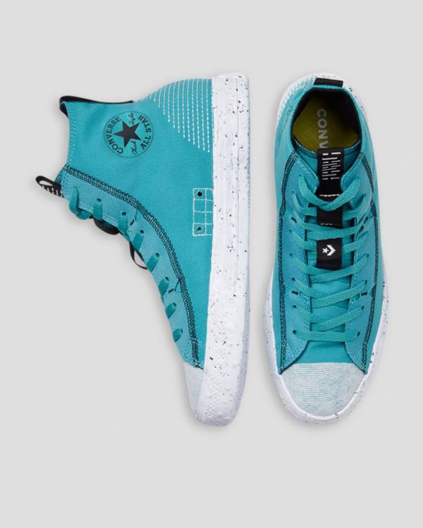 Tenis Altos Converse Chuck Taylor All Star Crater Renew Knit Bota Azules | CV-730QHZ