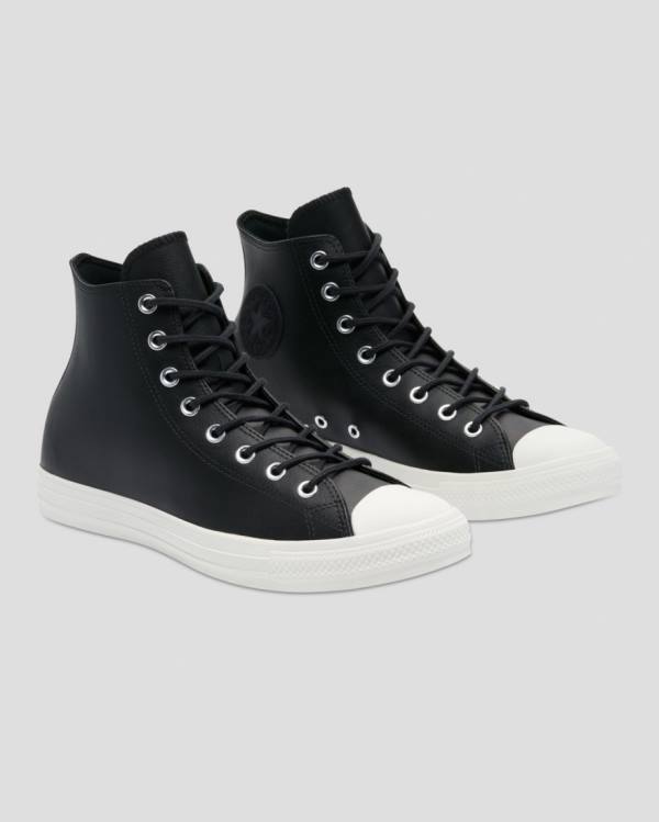 Tenis Altos Converse Chuck Taylor All Star Seasonal Cuero Bota Negros | CV-746HCG