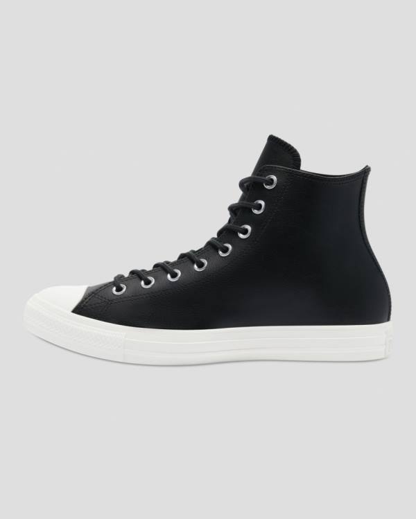 Tenis Altos Converse Chuck Taylor All Star Seasonal Cuero Bota Negros | CV-746HCG