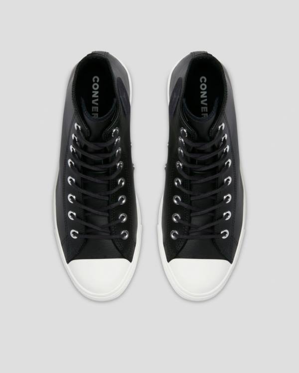 Tenis Altos Converse Chuck Taylor All Star Seasonal Cuero Bota Negros | CV-746HCG