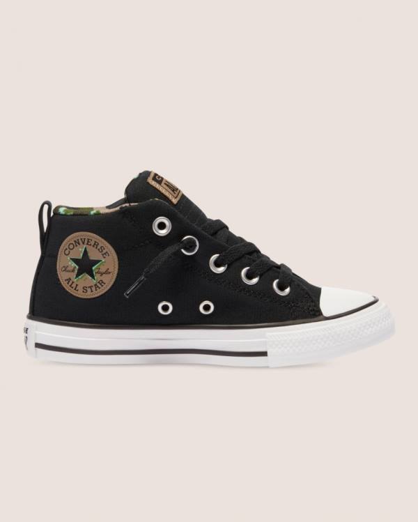 Tenis Altos Converse Chuck Taylor All Star Calle Digi Camo Bota Negros | CV-756KBI