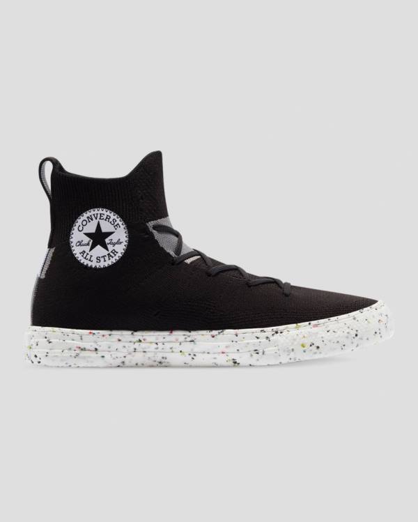 Tenis Altos Converse Chuck Taylor All Star Crater Renew Knit Bota Negros | CV-764FMJ