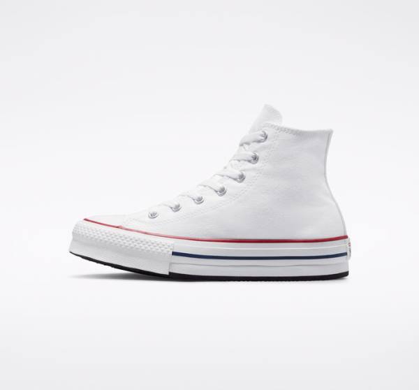 Tenis Altos Converse Chuck Taylor All Star Lift Plataforma Bota Blancos Rojos Oscuro Azul Marino | CV-780HKB