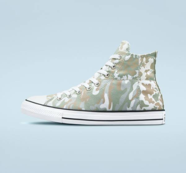 Tenis Altos Converse Chuck Taylor All Star Split Panel Camo Bota Marrom | CV-842MHA