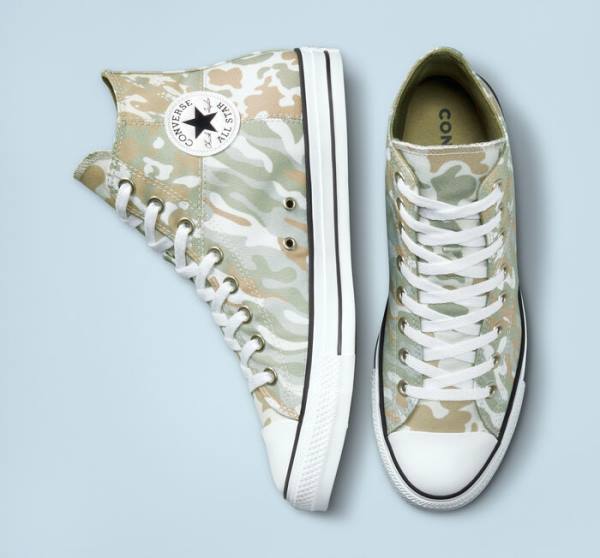 Tenis Altos Converse Chuck Taylor All Star Split Panel Camo Bota Marrom | CV-842MHA