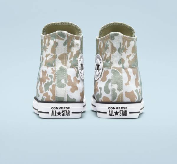 Tenis Altos Converse Chuck Taylor All Star Split Panel Camo Bota Marrom | CV-842MHA