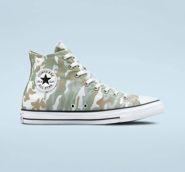 Tenis Altos Converse Chuck Taylor All Star Split Panel Camo Bota Marrom | CV-842MHA