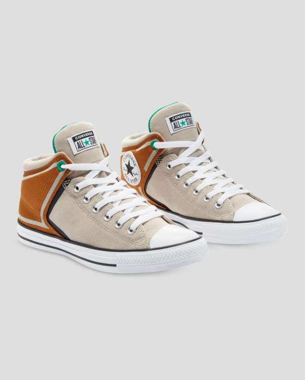 Tenis Altos Converse Chuck Taylor All Star High Calle Bota Beige | CV-862GKJ