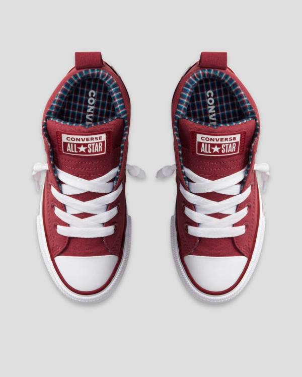 Tenis Altos Converse Chuck Taylor All Star Calle Plaid Bota Rojos | CV-864MWU