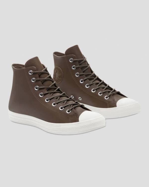 Tenis Altos Converse Chuck Taylor All Star Seasonal Cuero Bota Marrom | CV-871ZJY